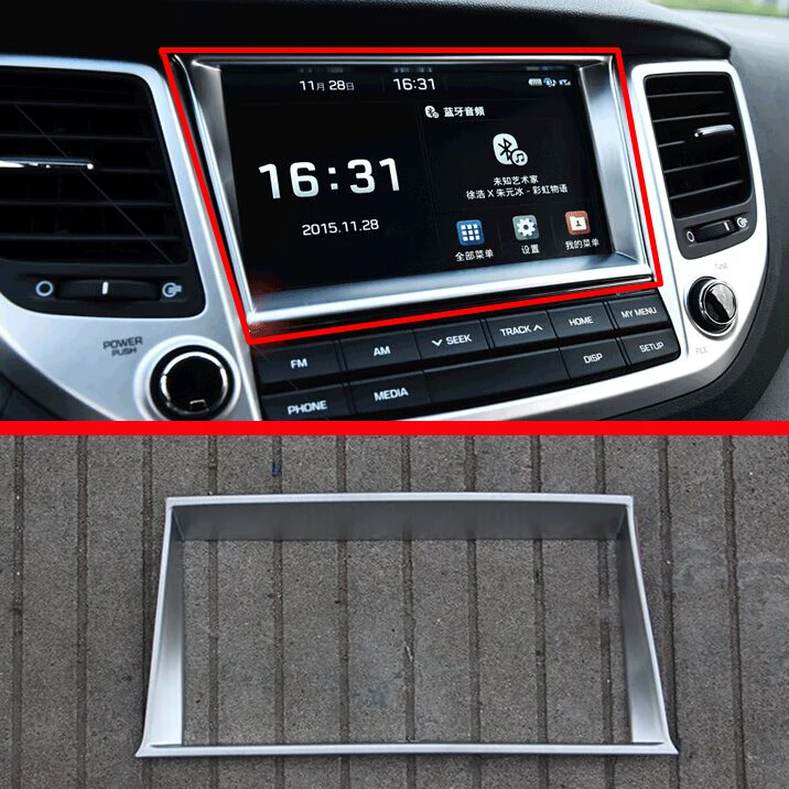 For Hyundai Tucson 2016-2018 ABS Pearl Chrome Inside Interior center control Cover Trim
For Hyundai Tucson 2016-2018 ABS Pearl Chrome Inside Interior center control Cover Trim