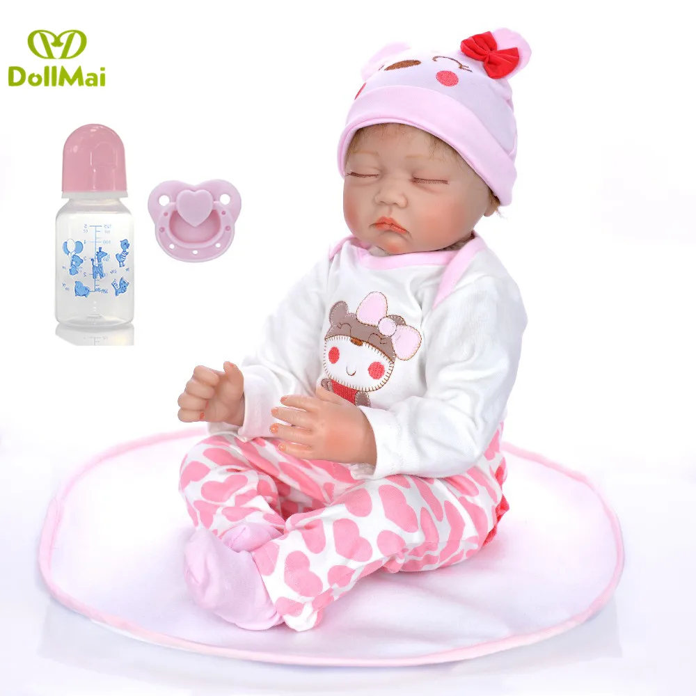 Baby reborn doll toys 22inch 55cm soft silicone reborn dolls bebes reborn for kids gift
Baby reborn doll toys 22inch 55cm soft silicone reborn dolls bebes reborn for kids gift