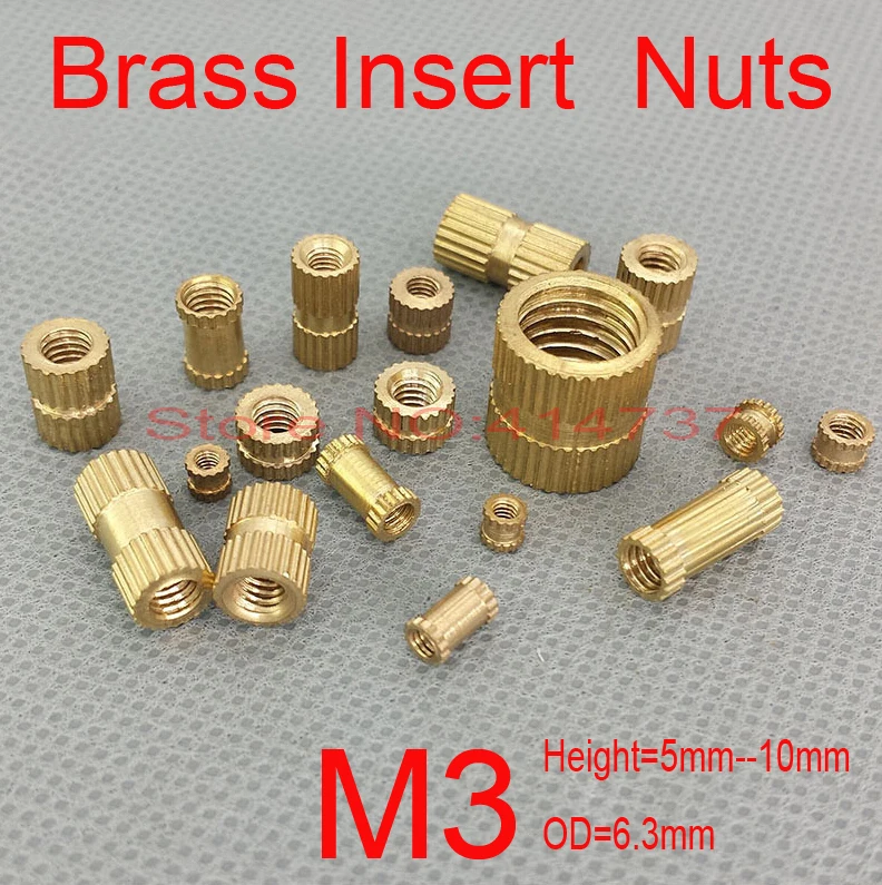 M3 Brass Insert Nut,Thumb Brass Knurled Round Nut Injection Moulding OD=6.3mm Height=5mm--10mm
M3 Brass Insert Nut,Thumb Brass Knurled Round Nut Injection Moulding OD=6.3mm Height=5mm--10mm