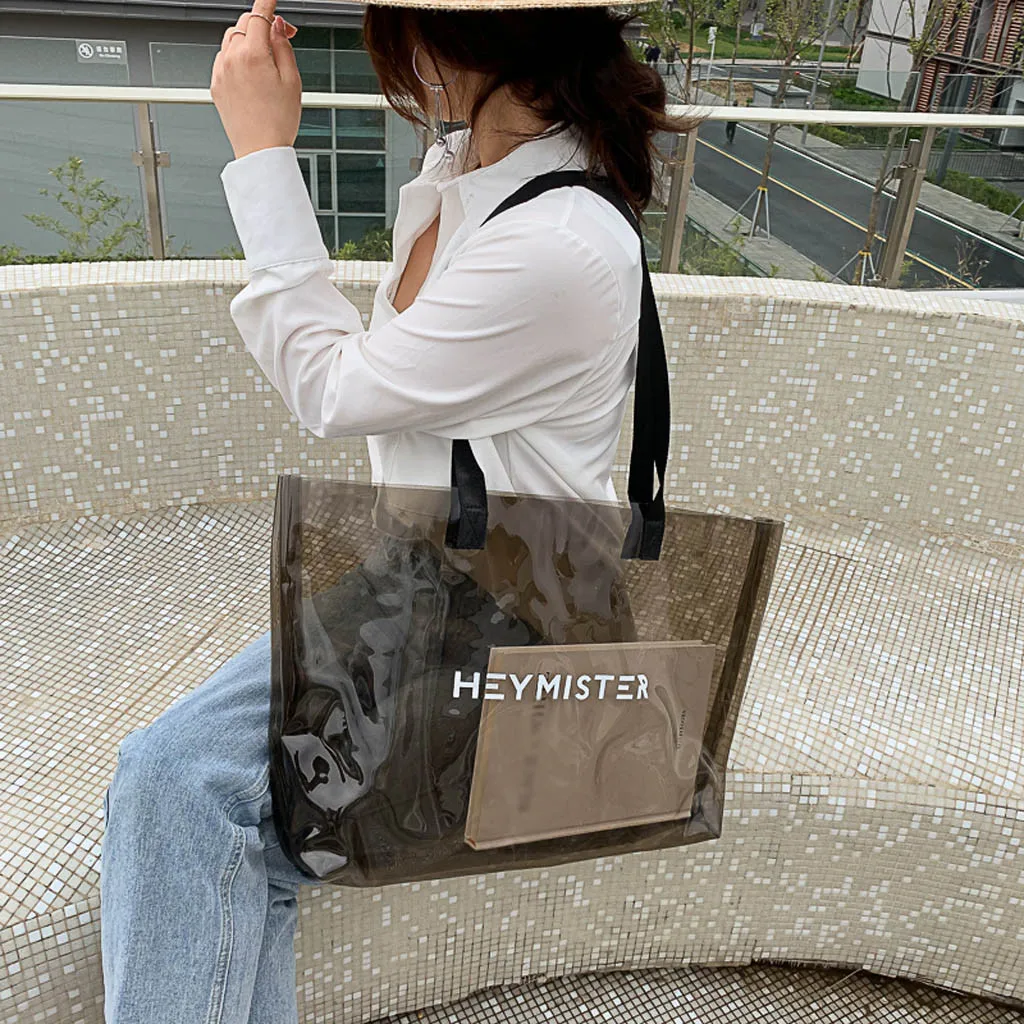 Woman Bag Fashion Lady Wild Transparent Candy Beach Large Capacity Shoulder schoudertas dames sac a main femme de marque soldes
Woman Bag Fashion Lady Wild Transparent Candy Beach Large Capacity Shoulder schoudertas dames sac a main femme de marque soldes