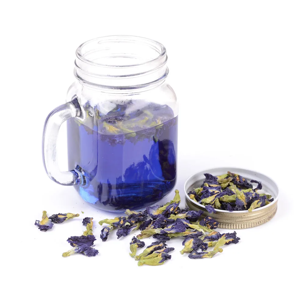 100 г/упак. 50 чай Clitoria Terna. Чай в горох голубой бабочки. Сушеный цветок гороха kordofan.