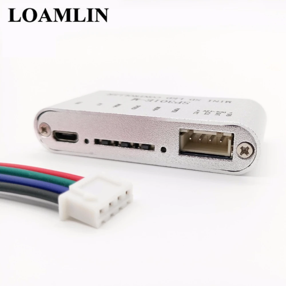 SP301E-M MINI SD LED Controller Programmable RF Synchronous controller SK6812 WS2812B WS2811
SP301E-M MINI SD LED Controller Programmable RF Synchronous controller SK6812 WS2812B WS2811