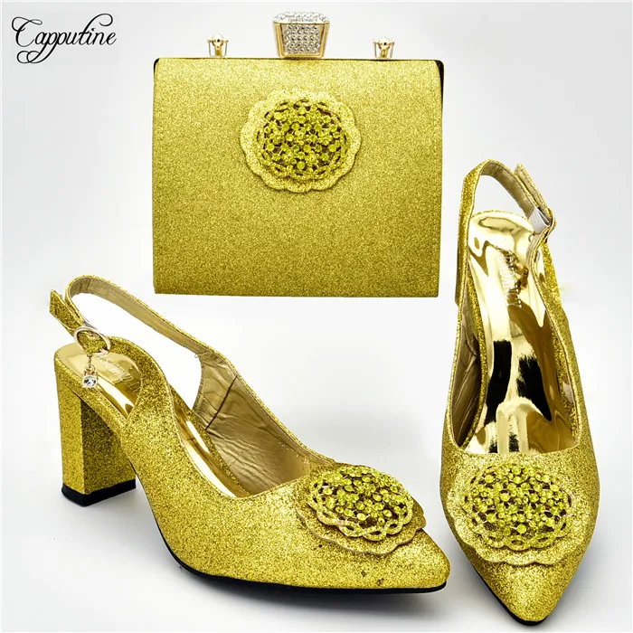 Luxury Yellow Party Ladies Shoes Matching With Bag Set Fashion Italian Design Woman Pumps And Purse Handbag Bag Clutch 108-5 7cm
Luxury Yellow Party Ladies Shoes Matching With Bag Set Fashion Italian Design Woman Pumps And Purse Handbag Bag Clutch 108-5 7cm