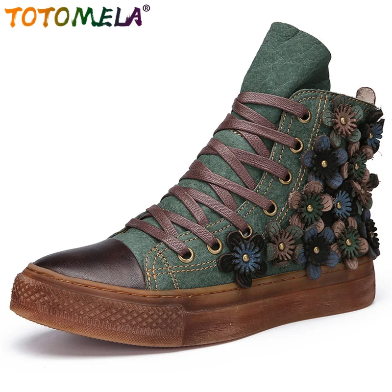 TOTOMELA 2022 genuine leather boots women retro flower lace up autumn winter boots ladies platform ankle boots ladies shoes
TOTOMELA 2022 genuine leather boots women retro flower lace up autumn winter boots ladies platform ankle boots ladies shoes