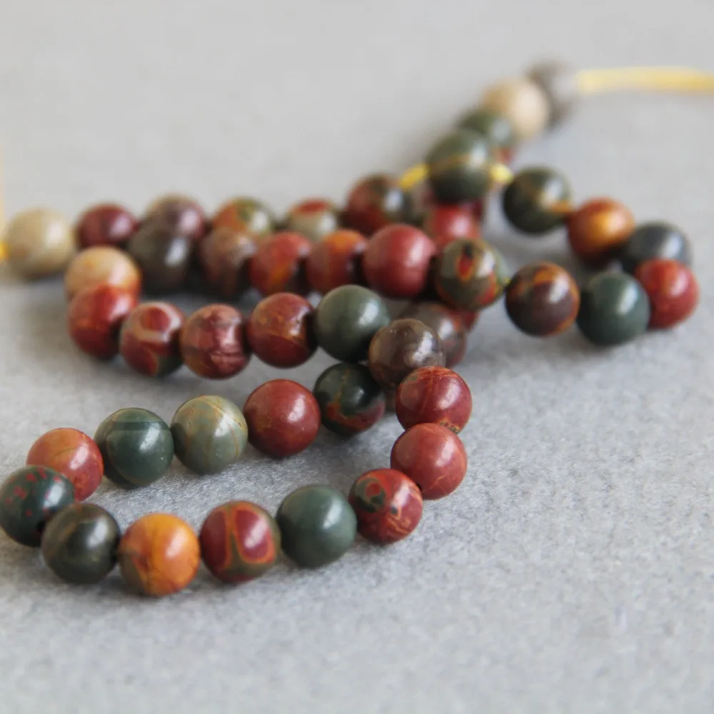 8mm Fashion DIY Multicolor Natural Picasso Beads Round Stone Accessory Parts 15inch Women Jewelry Making Design
8mm Fashion DIY Multicolor Natural Picasso Beads Round Stone Accessory Parts 15inch Women Jewelry Making Design