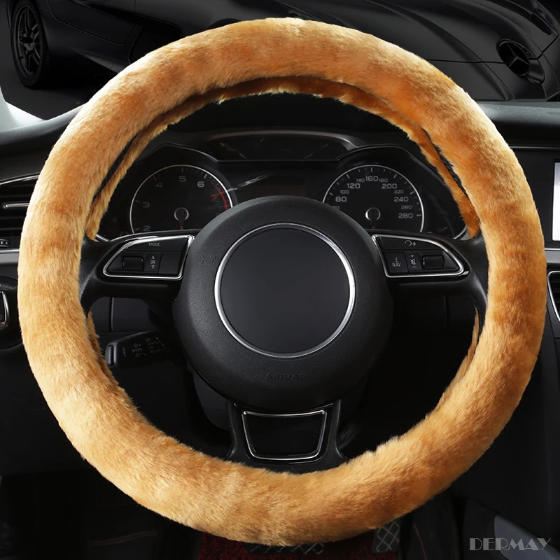 New Winter Warm Car Steering Wheel Cover Faux Long Wool Fur Keep Warm M size fit 95% Cars 5colors High Quality
New Winter Warm Car Steering Wheel Cover Faux Long Wool Fur Keep Warm M size fit 95% Cars 5colors High Quality