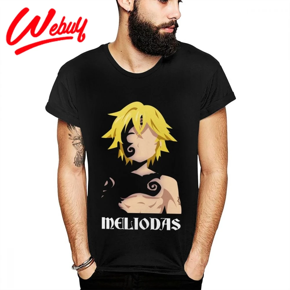 Мужская футболка с круглым вырезом Seven Deadly Sins melioas BONADIAO Homme в винтажном