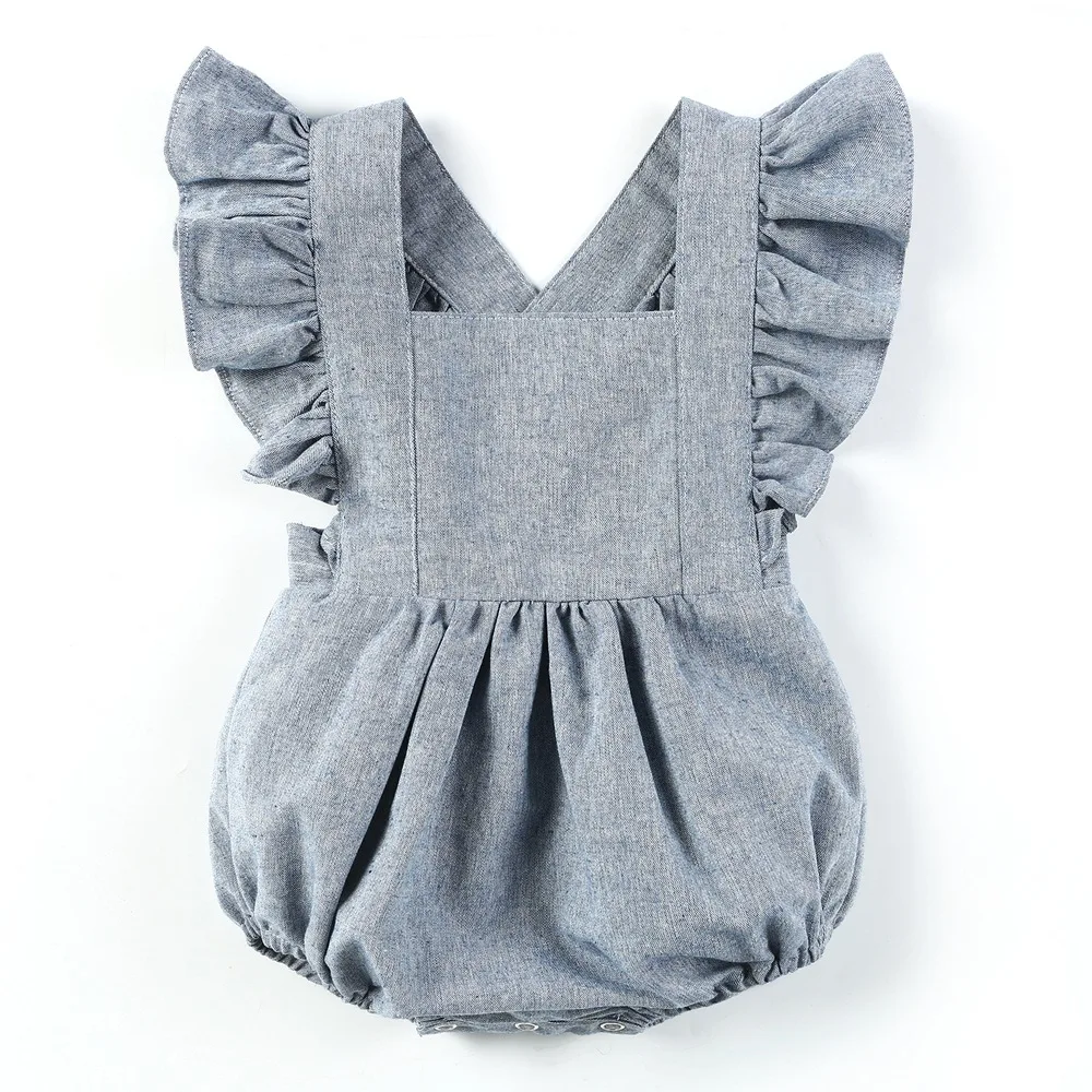 Clearance! Baby Girls Romper Children Flying Sleeves Gray Cotton Onesies Newborn Girls Jumpsuit Toddler Clothes
Clearance! Baby Girls Romper Children Flying Sleeves Gray Cotton Onesies Newborn Girls Jumpsuit Toddler Clothes