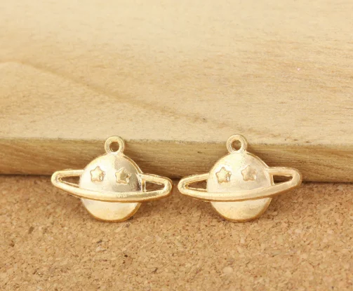 100pcs charms Saturn Pendant 20*13mm KC Gold for Jewelry Making DIY Handmade alloy jewelry accessories
100pcs charms Saturn Pendant 20*13mm KC Gold for Jewelry Making DIY Handmade alloy jewelry accessories
