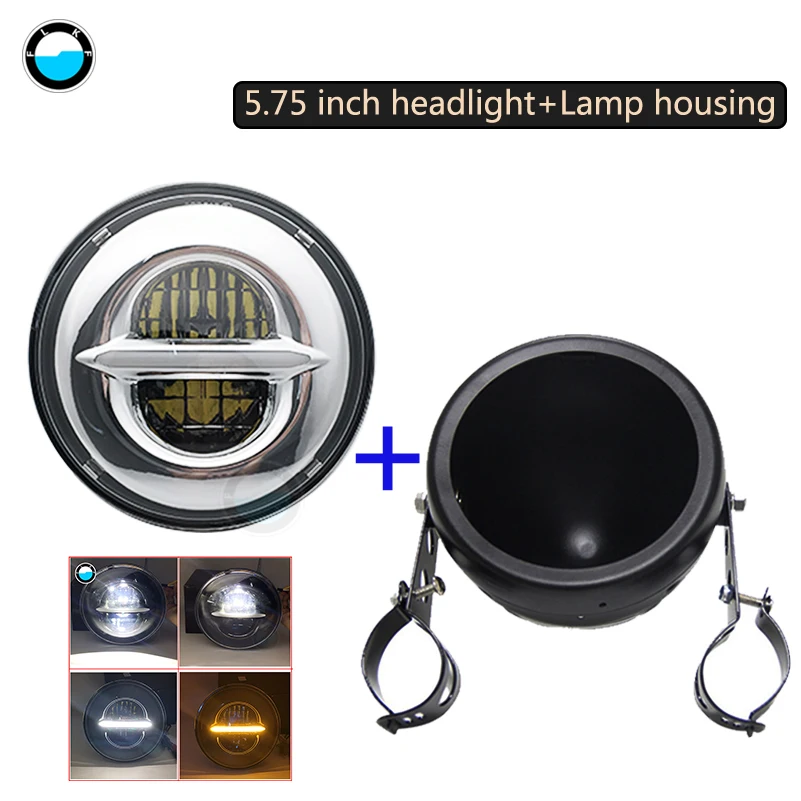5.75" LED Headlight 5 3/4' LED Headlamp Driving Light with 5.75inch Lamp housing for Motorcycle Projector Headlights
5.75" LED Headlight 5 3/4' LED Headlamp Driving Light with 5.75inch Lamp housing for Motorcycle Projector Headlights