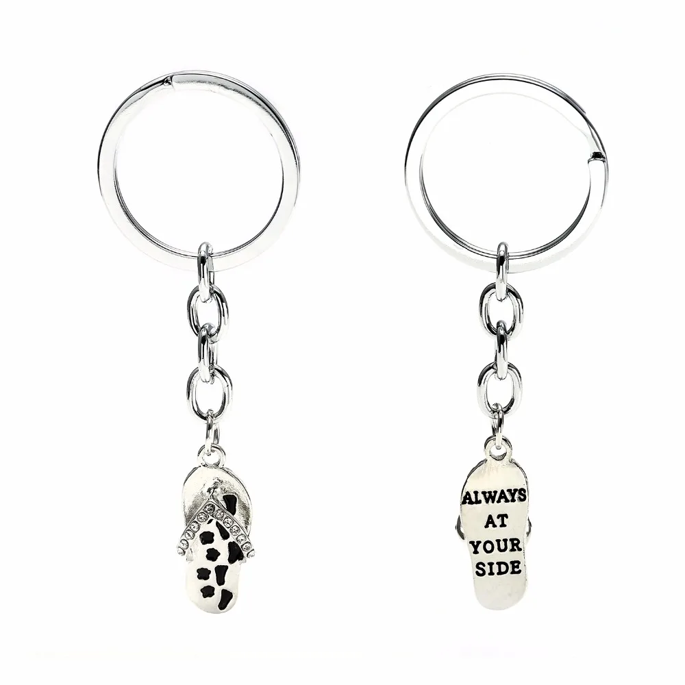 12PC/Lot Personality Sandals Flip Flop Keychain Always At Your Side Pet Paws Keyring Gift For Women Men Animals Lover Key Chains
12PC/Lot Personality Sandals Flip Flop Keychain Always At Your Side Pet Paws Keyring Gift For Women Men Animals Lover Key Chains