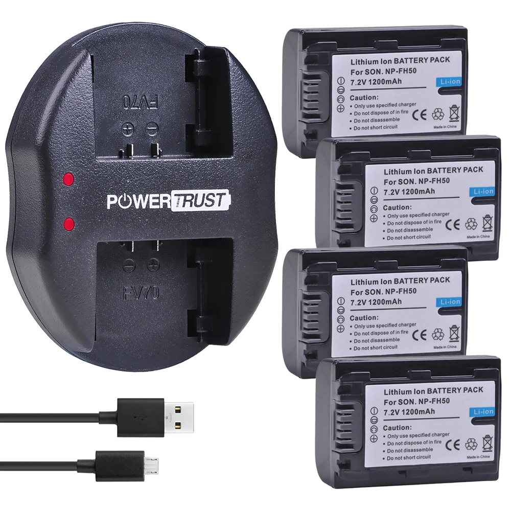 4Pcs 1200mAh NP-FH50 NP FH50 Battery and Dual USB Charger for Sony A230 A330 A290 A380 A390 HDR-TG1E TG3 TG5 TG7 DSC-HX1
4Pcs 1200mAh NP-FH50 NP FH50 Battery and Dual USB Charger for Sony A230 A330 A290 A380 A390 HDR-TG1E TG3 TG5 TG7 DSC-HX1