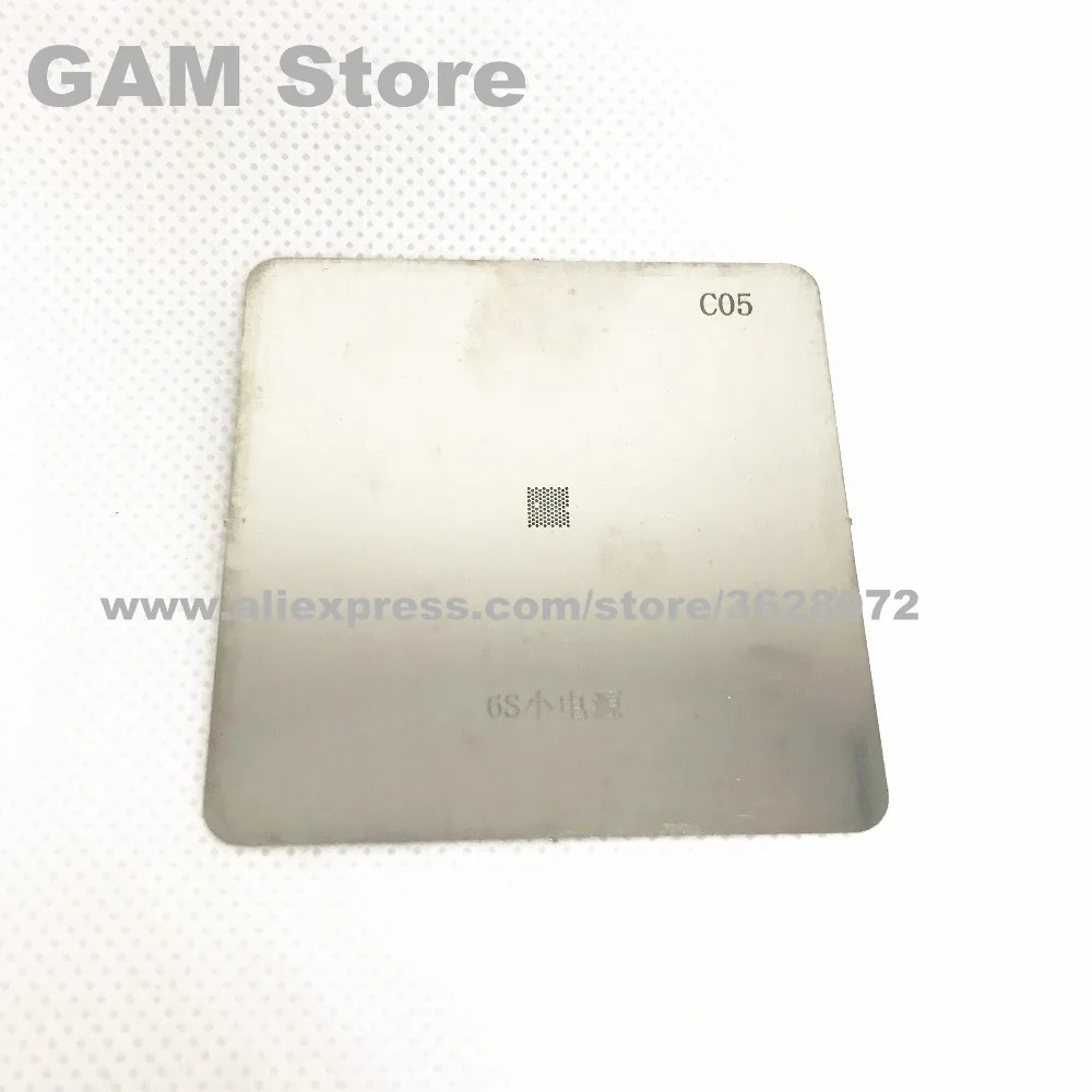 PMD9635 BGA Stencil For iPhone 6s 6SPlus Baseband Small Power IC Reballing Chip Pins Soldering BGA Direct Heating Template C05
PMD9635 BGA Stencil For iPhone 6s 6SPlus Baseband Small Power IC Reballing Chip Pins Soldering BGA Direct Heating Template C05
