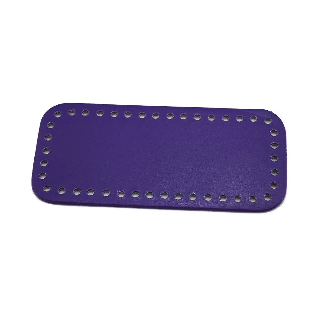 18x8cm Bottom for Knitting Bag Patent Leather Bag Accessories Rectangle Bottom with Holes Purple Bag Leather Bottoms For Handbag
18x8cm Bottom for Knitting Bag Patent Leather Bag Accessories Rectangle Bottom with Holes Purple Bag Leather Bottoms For Handbag