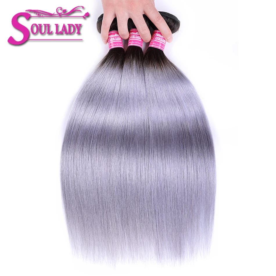 Soul Lady 1B/Grey 2Tone Color Straight 3 Bundles Brazilian Hair Weave Bundles Dark Root Sliver Gray Ombre Hair Bundles Remy Hair
Soul Lady 1B/Grey 2Tone Color Straight 3 Bundles Brazilian Hair Weave Bundles Dark Root Sliver Gray Ombre Hair Bundles Remy Hair