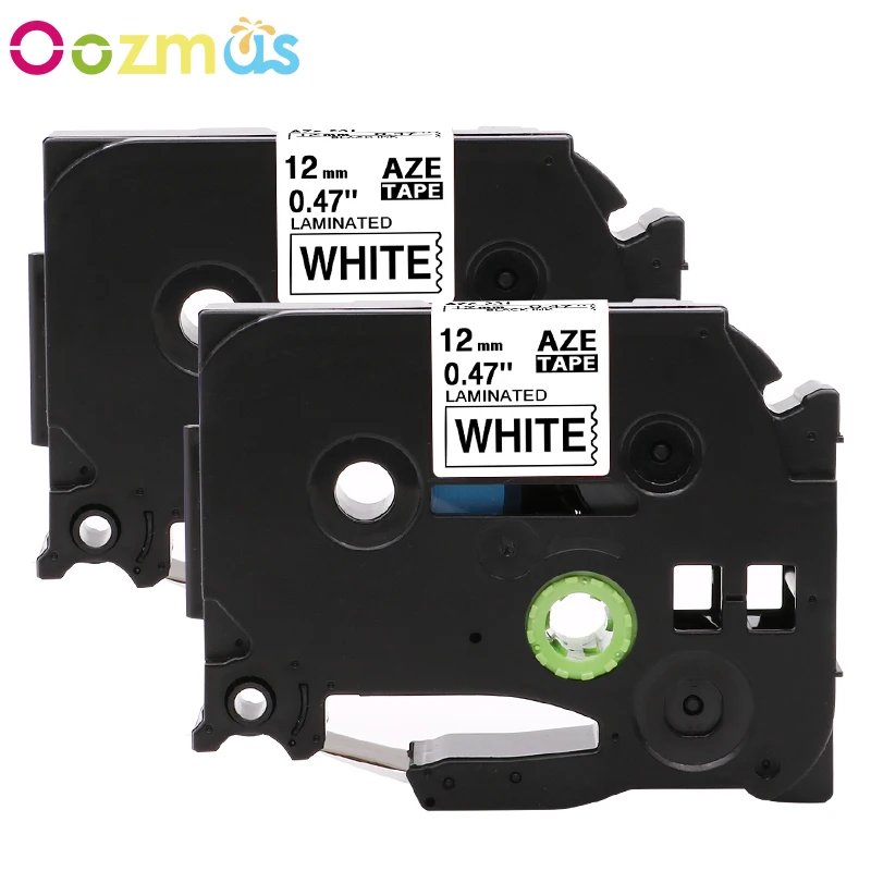 Oozmas 2 упаковки этикеток лента P Touch Совместимость для Brother TZ 231 TZe231 tze tz231 12 мм * 8 м