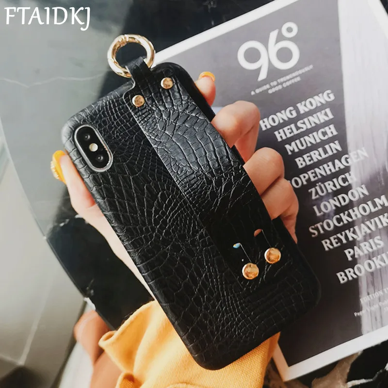 Винтажный чехол из искусственной кожи с крокодиловым узором и змеиным для iPhone 11
