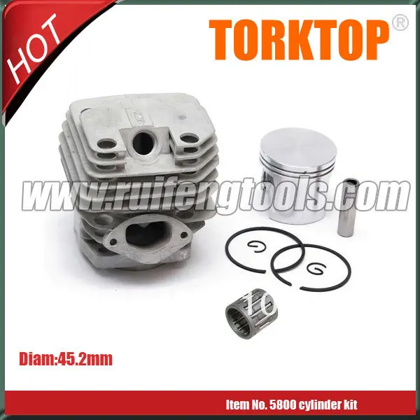 Chinese 5800 chain saw cylinder assy cylinder kit 45.2mm free shipping
Chinese 5800 chain saw cylinder assy cylinder kit 45.2mm free shipping