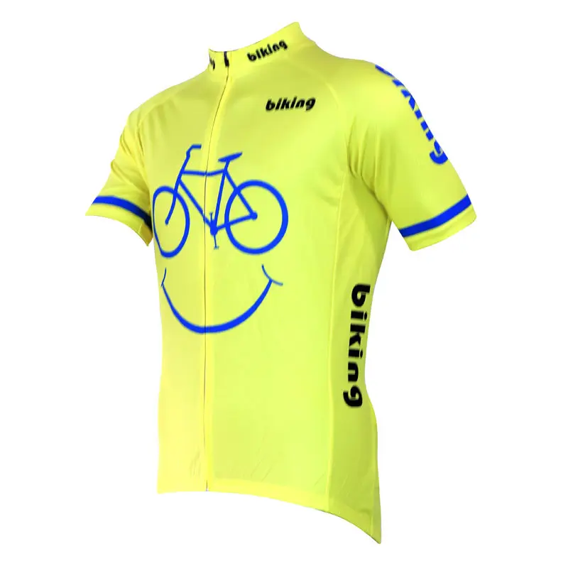 Alien SportsWear Yellow Smile Face Biking Pattern Men Breathable Short Sleeve Riding Clothing Quick Dry Cycling Jersey
Alien SportsWear Yellow Smile Face Biking Pattern Men Breathable Short Sleeve Riding Clothing Quick Dry Cycling Jersey