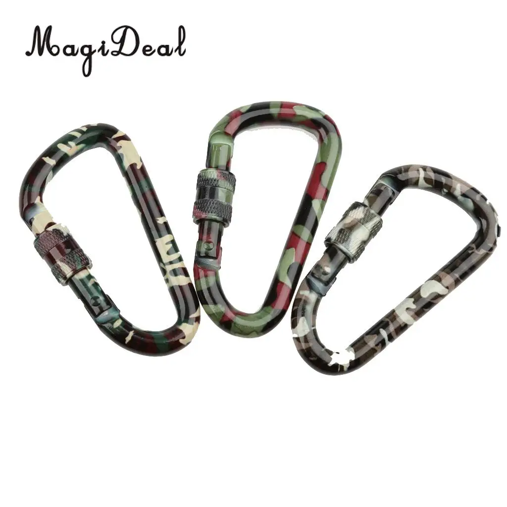 MagiDeal Outdoor Camping Hiking Screw Locking Carabiner Keychain - Camouflage for Rock Climbing Mountaineering Rappelling
MagiDeal Outdoor Camping Hiking Screw Locking Carabiner Keychain - Camouflage for Rock Climbing Mountaineering Rappelling