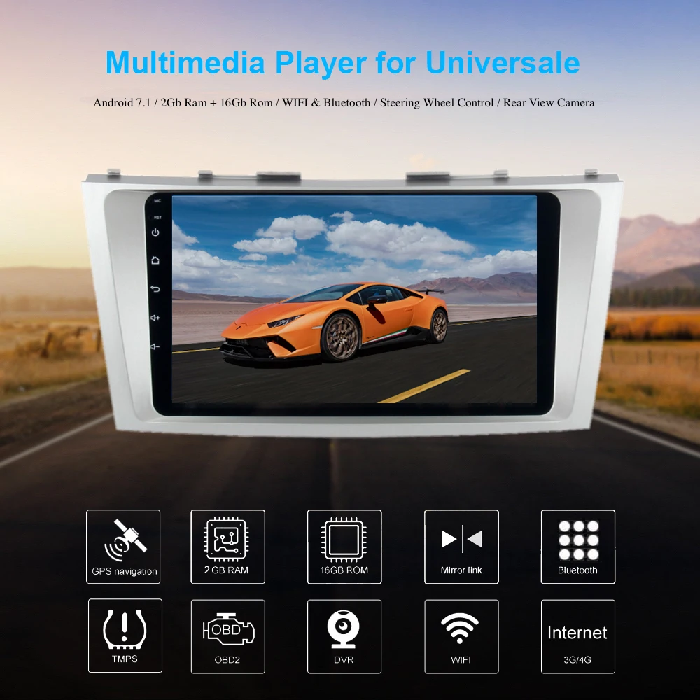 Автомобильное радио Android GPS Navi для Toyota Camry V40 2007 2008 2009 2010 2011 Авто навигация головное