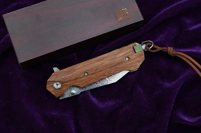LEMIFSHE L05 folding knife Damascus blade copper gasket red shadow wooden handle camping outdoor tactical survival EDC tool
LEMIFSHE L05 folding knife Damascus blade copper gasket red shadow wooden handle camping outdoor tactical survival EDC tool