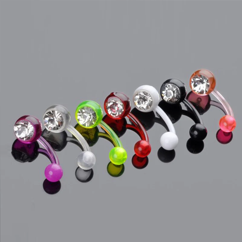 1Pc Shining Acrylic Belly Piercing Ombligo 1.6*11mm Crystal Navel Piercing Indian Style Navel Ombligo Piercing Nombril Nose Ring
1Pc Shining Acrylic Belly Piercing Ombligo 1.6*11mm Crystal Navel Piercing Indian Style Navel Ombligo Piercing Nombril Nose Ring