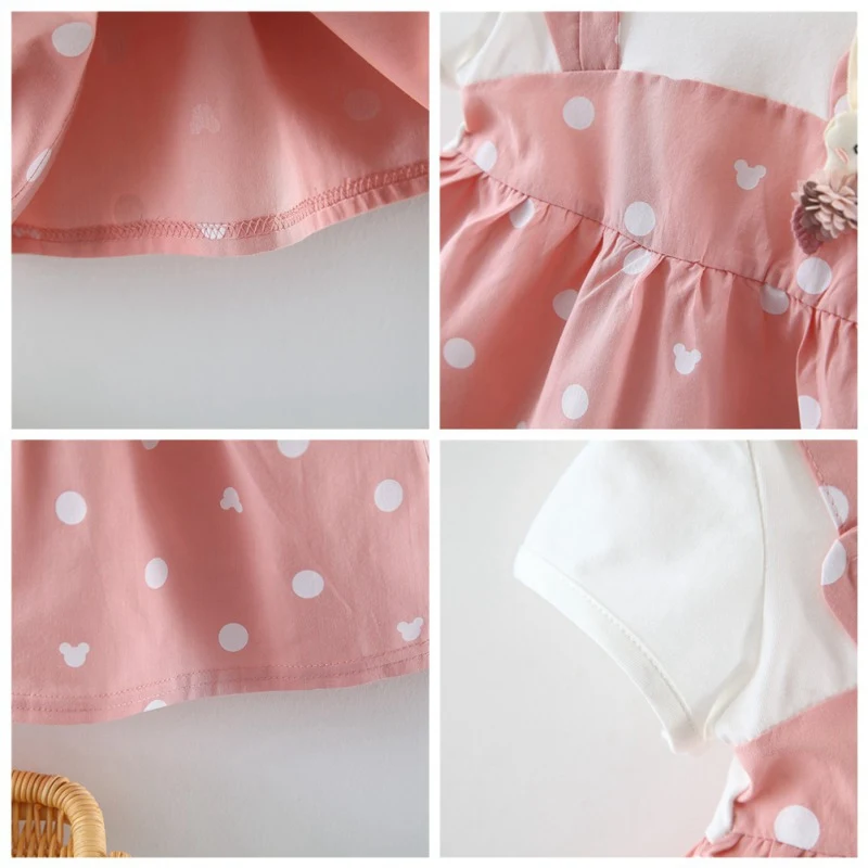 Summer Dot Print Party Dresses Girls Fashion Baby Clothes Newborn Baby Dress Fake 2 Piece Cotton Toddler Kids Princess Dress
Summer Dot Print Party Dresses Girls Fashion Baby Clothes Newborn Baby Dress Fake 2 Piece Cotton Toddler Kids Princess Dress