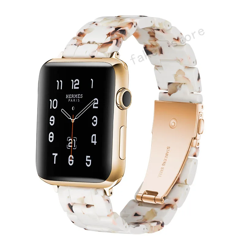 Ремешок из смолы для apple watch series 4/2/1 44 40 42 мм 38 iwatch браслет ремешок аксессуары часов