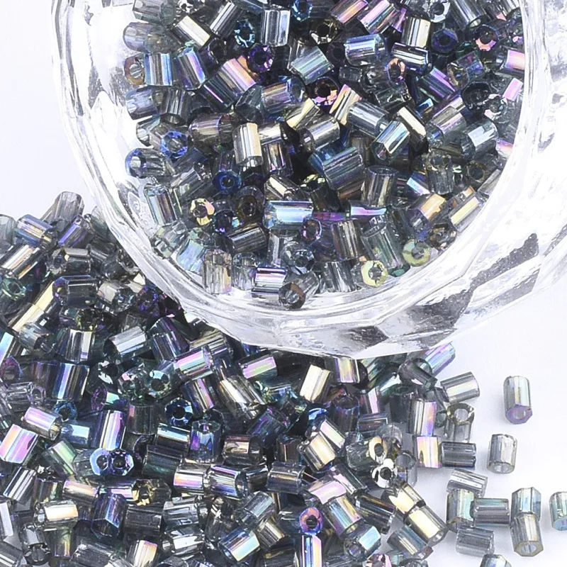 about 2100pcs/bag, 450g/bag,Glass Beads,Transparent Colours Rainbow Two-Cut Seed Beads,Hexagon Round Hole Bead Hole: 0.8mm F80
about 2100pcs/bag, 450g/bag,Glass Beads,Transparent Colours Rainbow Two-Cut Seed Beads,Hexagon Round Hole Bead Hole: 0.8mm F80
