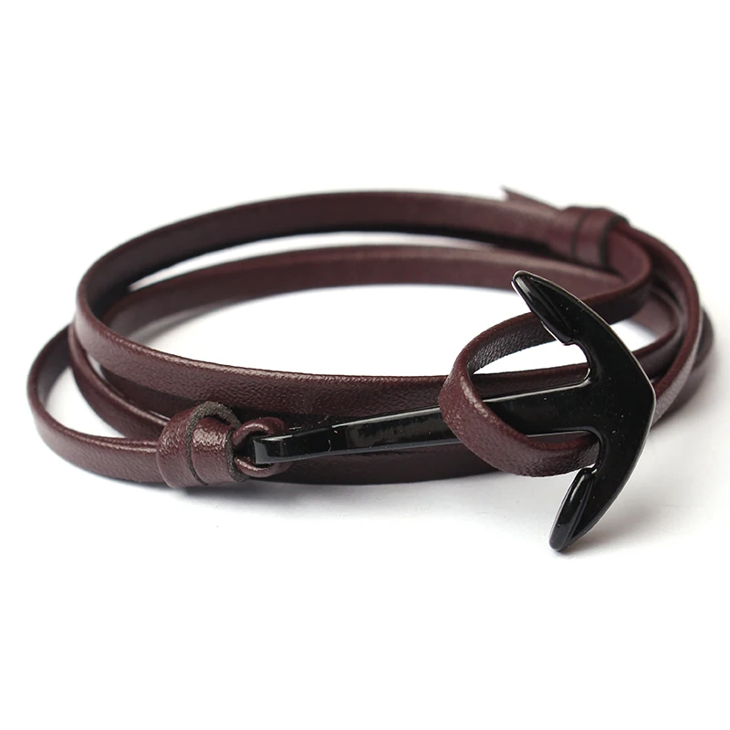 Pulseras Men Jewelry Double Leather Bracelet & Bangles Friendship For Women Pulseira Feminina Femme Charm New Black Anchor Hooks
Pulseras Men Jewelry Double Leather Bracelet & Bangles Friendship For Women Pulseira Feminina Femme Charm New Black Anchor Hooks