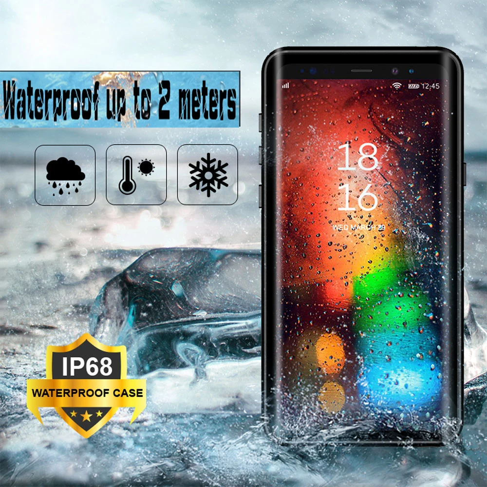 IP68 Waterproof Case for Samsung Galaxy Note 9 360 Full Cover Protection Case for Samsung Note 9 Note9 Shockproof Kickstand Case
IP68 Waterproof Case for Samsung Galaxy Note 9 360 Full Cover Protection Case for Samsung Note 9 Note9 Shockproof Kickstand Case