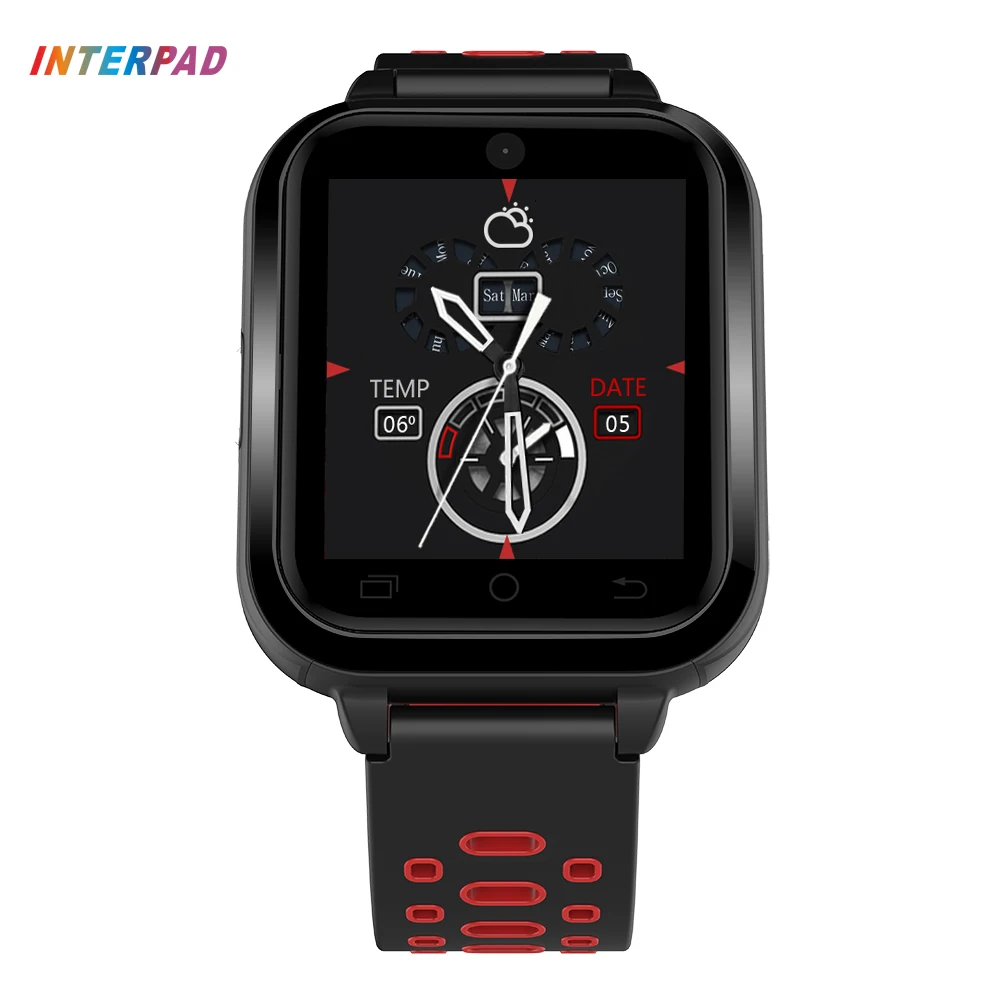 Новые смарт-часы Interpad 4G GPS WIFI с 1 ГБ ОЗУ 8 Гб ПЗУ MTK6737 умные часы кровяным давлением