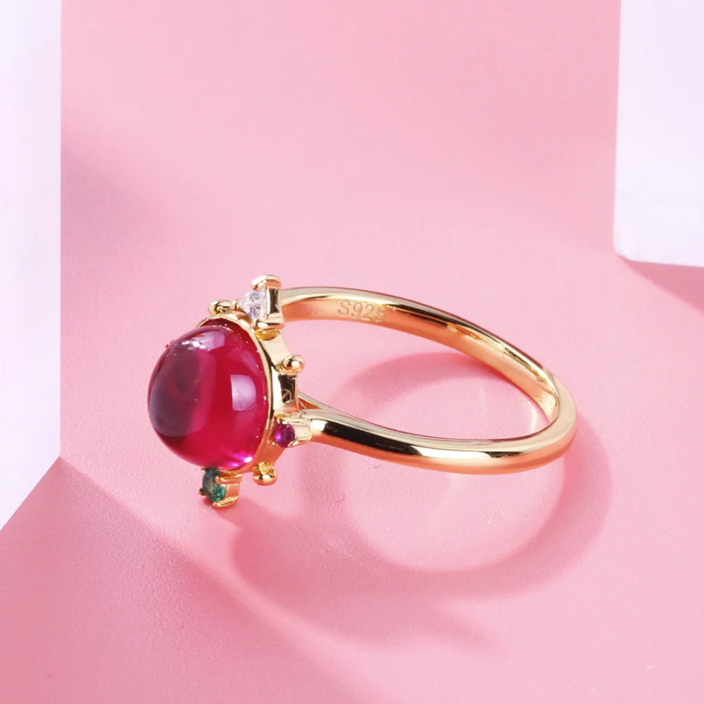 TGNEL 100% S925 Sterling Silver Rings for Women Inlay Ruby and Cubic Zircon Gold Color Alliance Wedding Engagement Acessories
TGNEL 100% S925 Sterling Silver Rings for Women Inlay Ruby and Cubic Zircon Gold Color Alliance Wedding Engagement Acessories