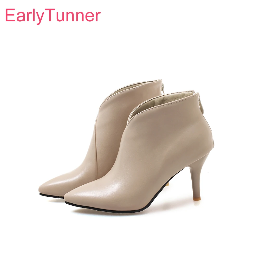 New Quality Glamour Green Yellow Women Nude Ankle Boots OL Lady Dress Shoes Spike High Heels ES89 Plus Big Size 10 32 46
New Quality Glamour Green Yellow Women Nude Ankle Boots OL Lady Dress Shoes Spike High Heels ES89 Plus Big Size 10 32 46