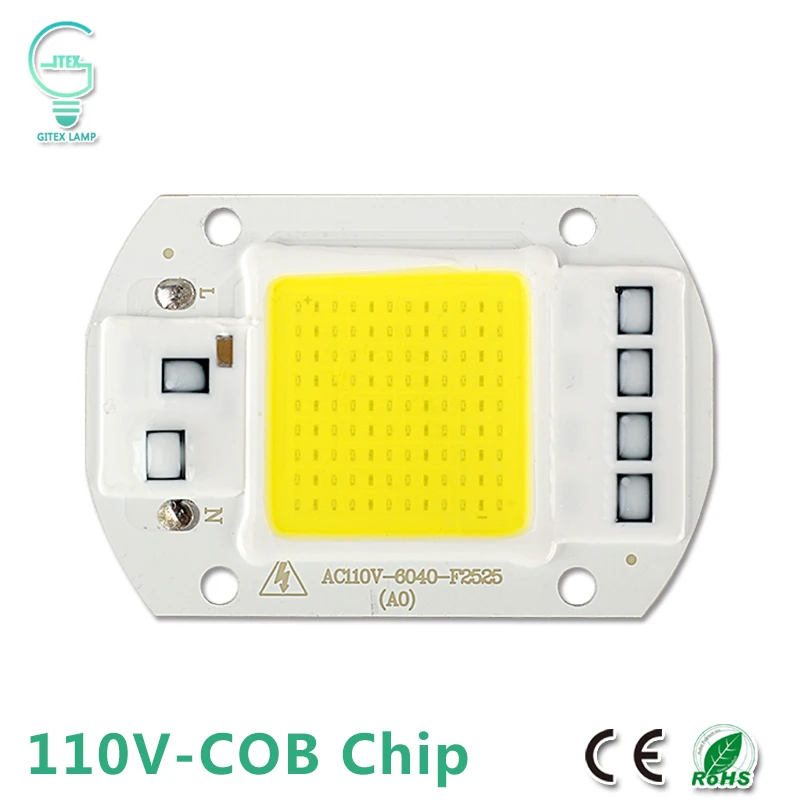 110 В 127 в Светодиодная лампа чип 20 Вт 30 50 COB вход умный IC драйвер для DIY Светодиодный