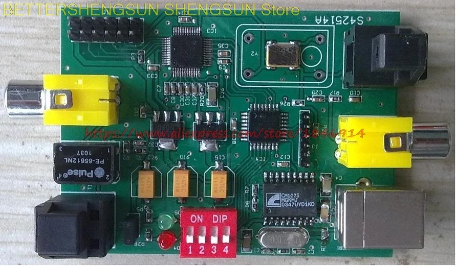 Free shipping SRC4392 Asynchronous ascending frequency decoder board (with USB/ Coaxial / fiber /I2S)
Free shipping SRC4392 Asynchronous ascending frequency decoder board (with USB/ Coaxial / fiber /I2S)