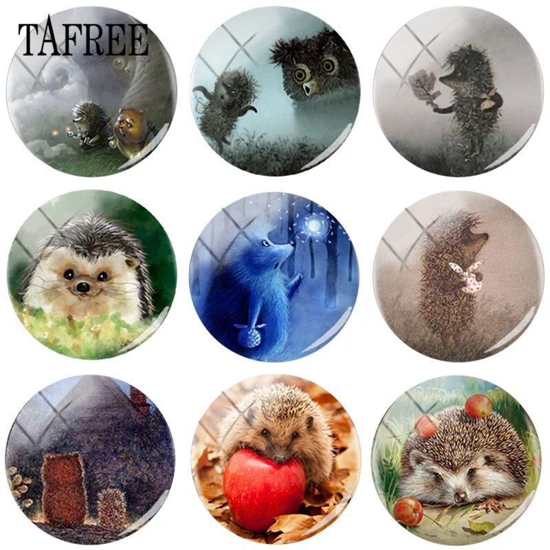 TAFREE Hedgehog In The Fog Art Picture Glass Cabochon 25 MM DIY Round Bead Jewelry For Pendant Necklace Keychain Accessories
TAFREE Hedgehog In The Fog Art Picture Glass Cabochon 25 MM DIY Round Bead Jewelry For Pendant Necklace Keychain Accessories