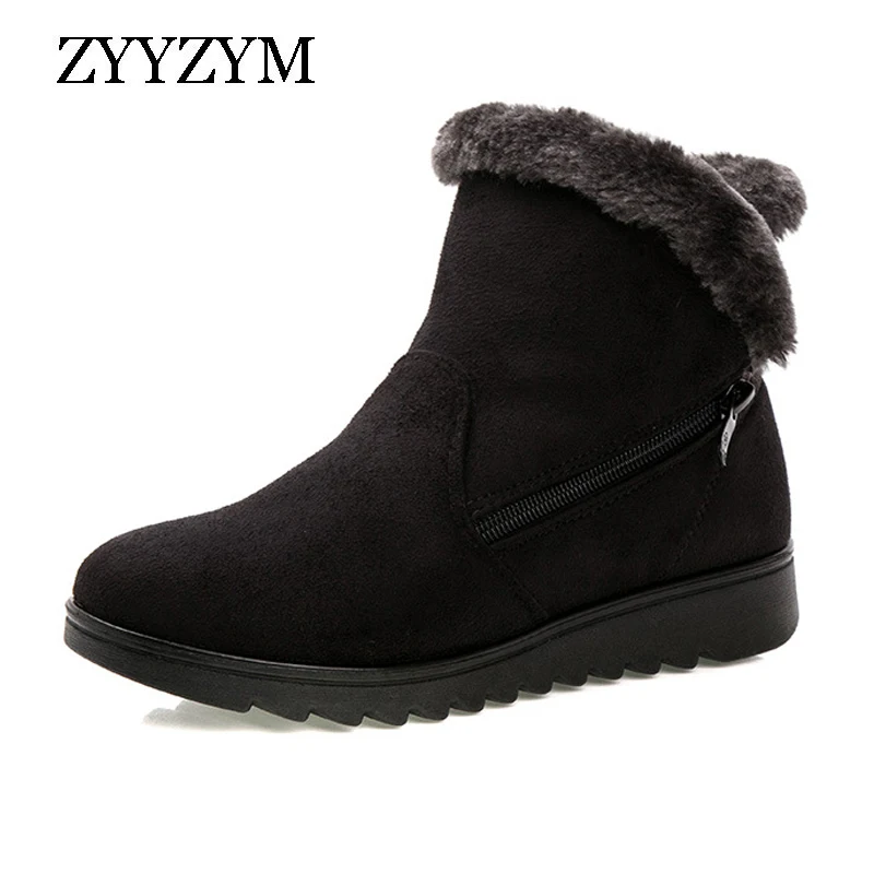 ZYYZYM Women Boots Winter Ankle Snow Boots Women Black Solid Light Plush Keep Warm Cotton Shoes Woman Mujer Botas
ZYYZYM Women Boots Winter Ankle Snow Boots Women Black Solid Light Plush Keep Warm Cotton Shoes Woman Mujer Botas