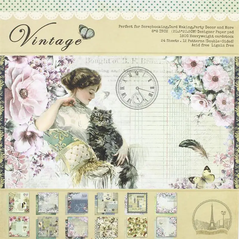 24pcs Double-side Printed Background paper creative paper pad craft designed art paper handmade scrapbooking kit set books
24pcs Double-side Printed Background paper creative paper pad craft designed art paper handmade scrapbooking kit set books