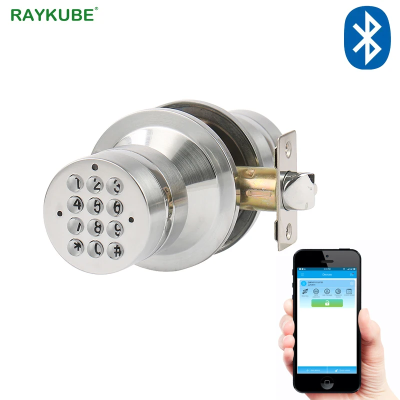 RAYKUBE ручка электронный дверной замок с Bluetooth цифровой код дверной замок приложение пароль без ключа Opeing вход домой
RAYKUBE ручка электронный дверной замок с Bluetooth цифровой код дверной замок приложение пароль без ключа Opeing вход домой