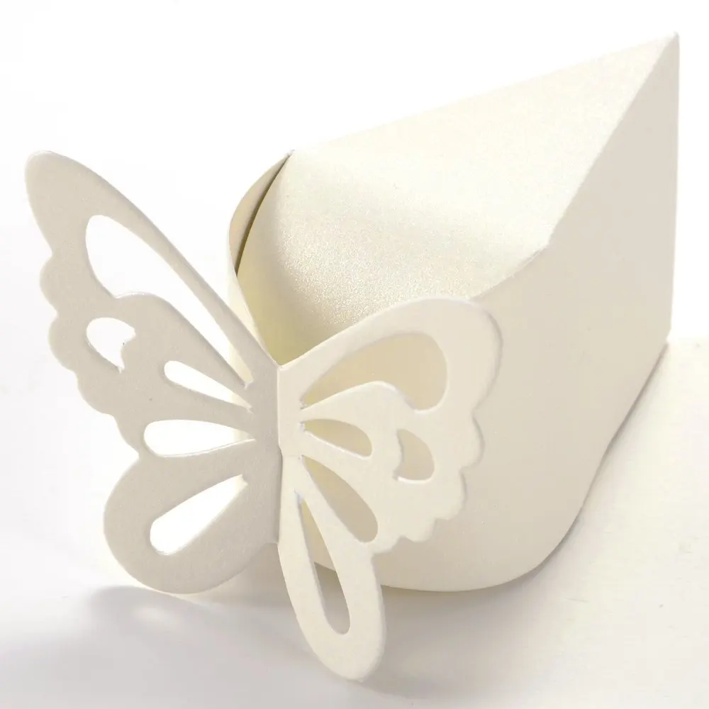 50 Pcs Butterfly Favor Gift Candy Boxes Cake Style for Wedding Party Baby Shower (white) gift box
50 Pcs Butterfly Favor Gift Candy Boxes Cake Style for Wedding Party Baby Shower (white) gift box