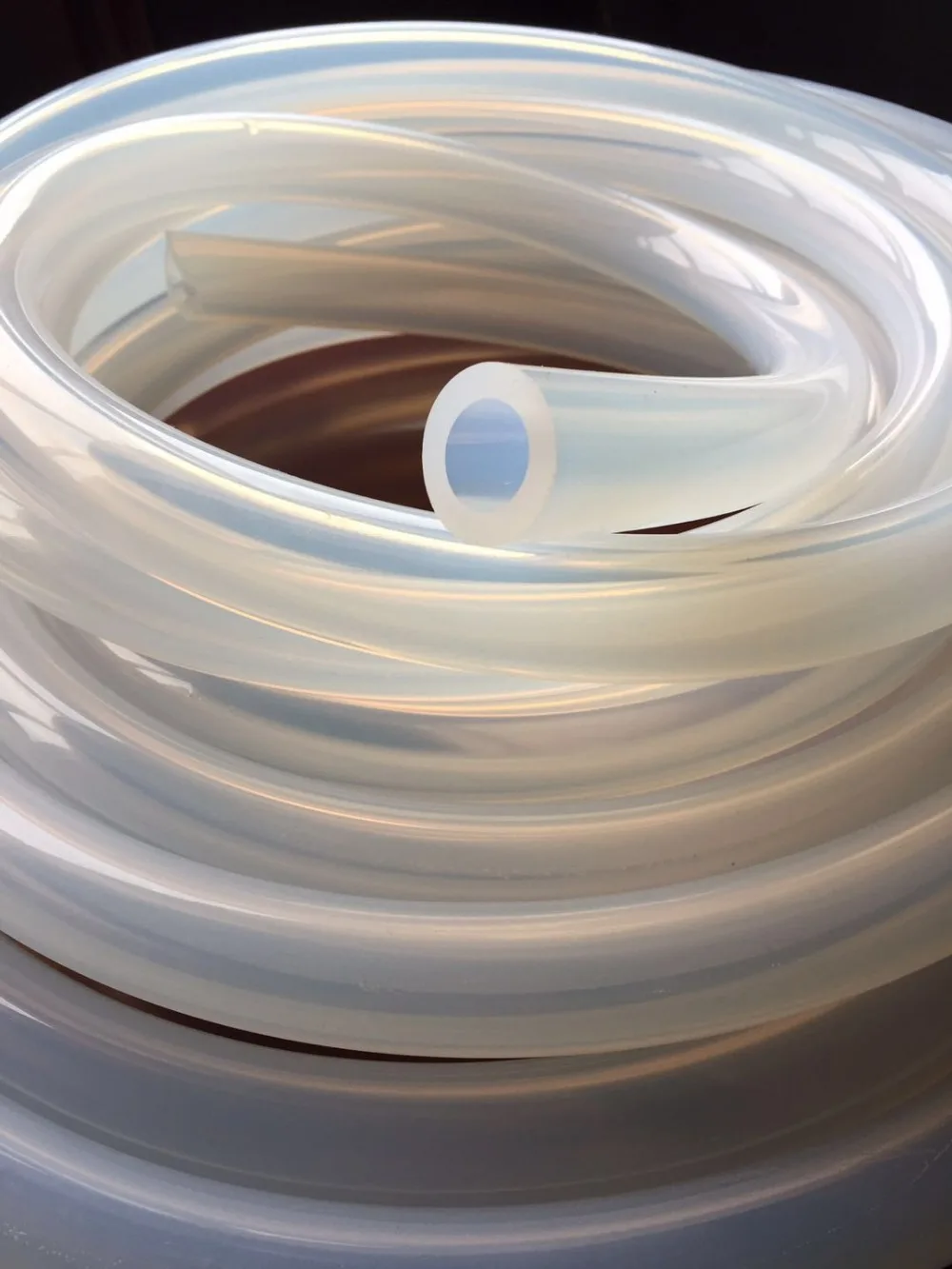 1 метр пищевой силикон прозрачная молочная трубка 16 мм * 26 мм 
1 метр пищевой силикон прозрачная молочная трубка 16 мм * 26 мм