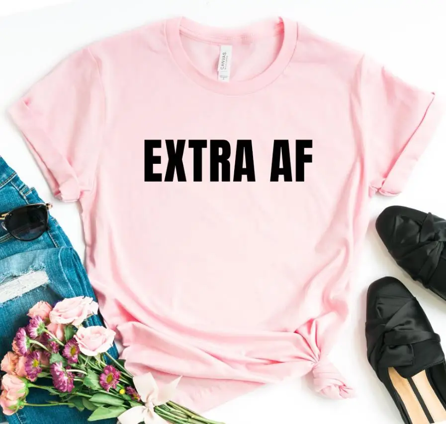 Extra Af Women tshirt Casual Cotton Hipster Funny t-shirt For Lady Yong Girl Top Tee Drop Ship ZY-216
Extra Af Women tshirt Casual Cotton Hipster Funny t-shirt For Lady Yong Girl Top Tee Drop Ship ZY-216