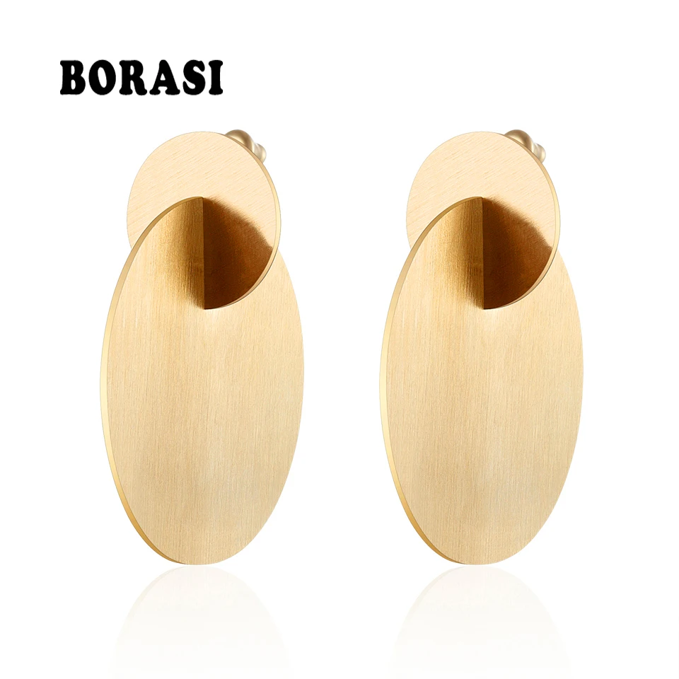 BORASI New Long Double Circle Round Dangle Earrings For Women Vintage Gold Color Stainless Steel Hyperbole Earrings Party Gift
BORASI New Long Double Circle Round Dangle Earrings For Women Vintage Gold Color Stainless Steel Hyperbole Earrings Party Gift