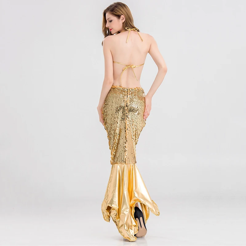 Halloween Sexy Sequin Mermaid Cosplay Costumes Dress For Girls Party Vestidos Fantasia Adult Women Bar Stage Party Clothing
Halloween Sexy Sequin Mermaid Cosplay Costumes Dress For Girls Party Vestidos Fantasia Adult Women Bar Stage Party Clothing