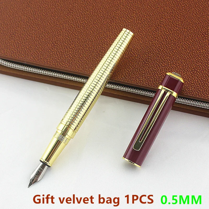 Luxury diamond Golden Stainless Fountain Pen Hot Sale Nib Gift High Quality Gift velvet bag
Luxury diamond Golden Stainless Fountain Pen Hot Sale Nib Gift High Quality Gift velvet bag