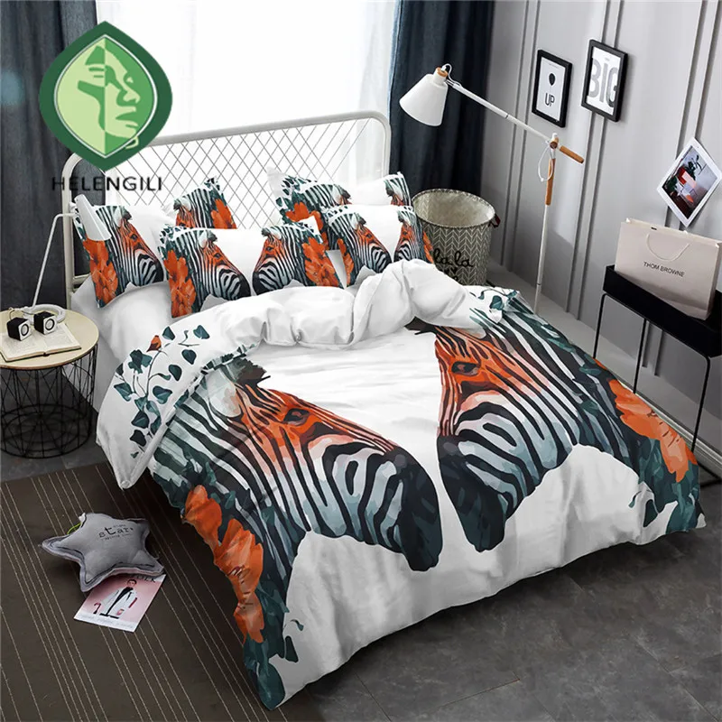 HELENGILI 3D Bedding Set zebra Print Duvet cover set lifelike bedclothes with pillowcase bed set home Textiles #BM-01
HELENGILI 3D Bedding Set zebra Print Duvet cover set lifelike bedclothes with pillowcase bed set home Textiles #BM-01