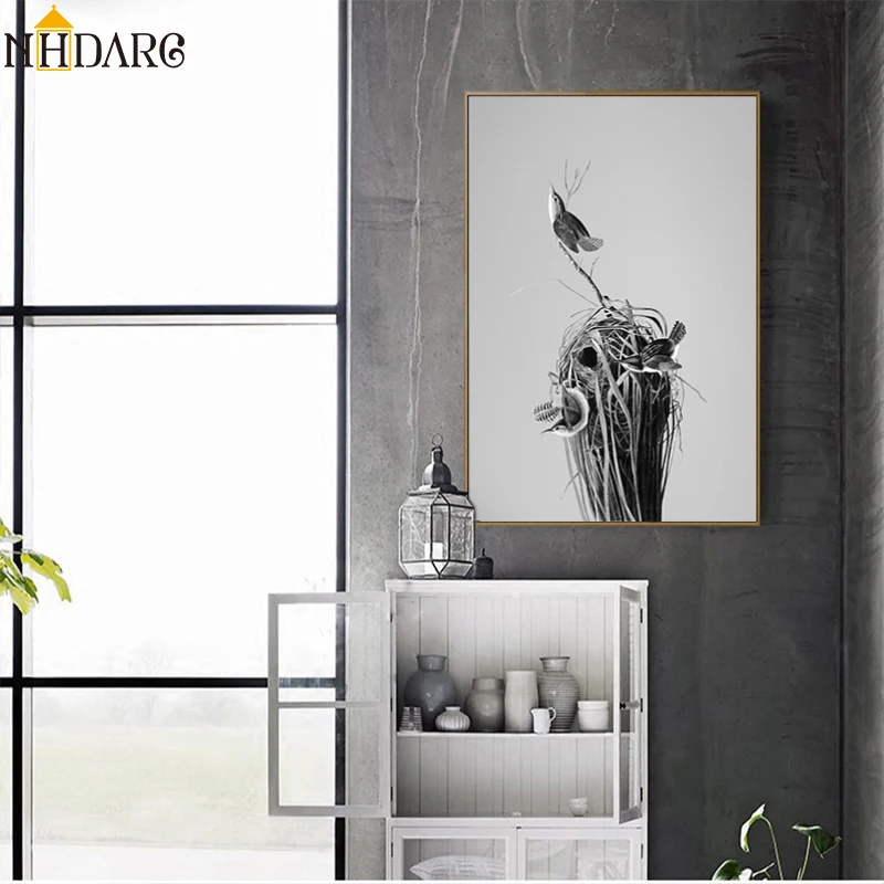 Modern Simple Black White Fashion Still Life Bird's Nest Posters and Prints Canvas Painting Art Wall Pictures for Hallway Decor
Modern Simple Black White Fashion Still Life Bird's Nest Posters and Prints Canvas Painting Art Wall Pictures for Hallway Decor