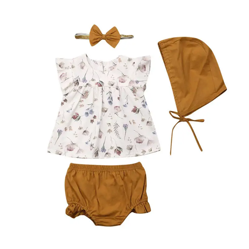 Emmababy Toddler Kid Baby Girl Clothes Set Summer Infant Fly Sleeve Top+Shorts+Cap+Bowknot Headband 4pcs Children Suits
Emmababy Toddler Kid Baby Girl Clothes Set Summer Infant Fly Sleeve Top+Shorts+Cap+Bowknot Headband 4pcs Children Suits